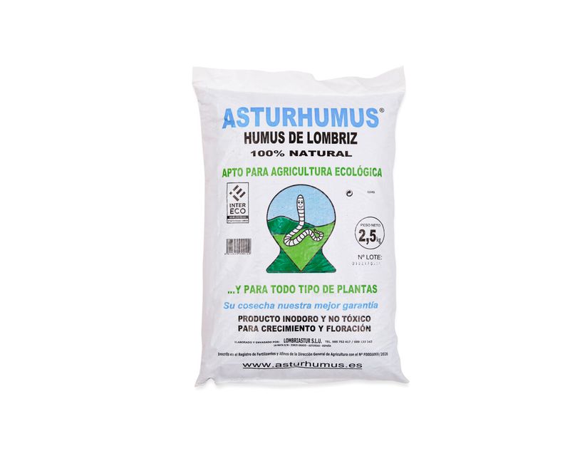 Humus de lombriz 20 L (10 kg) Asturhumus