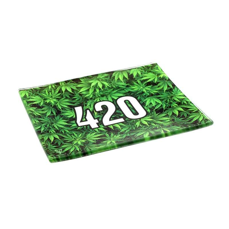 Bandeja de Vidrio Templado Pequeña "420 Green" – VSyndicate