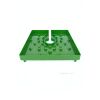 Tapa de maceta cuadrada verde 15 cm