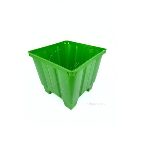 Maceta cuadrada verde 15 cm