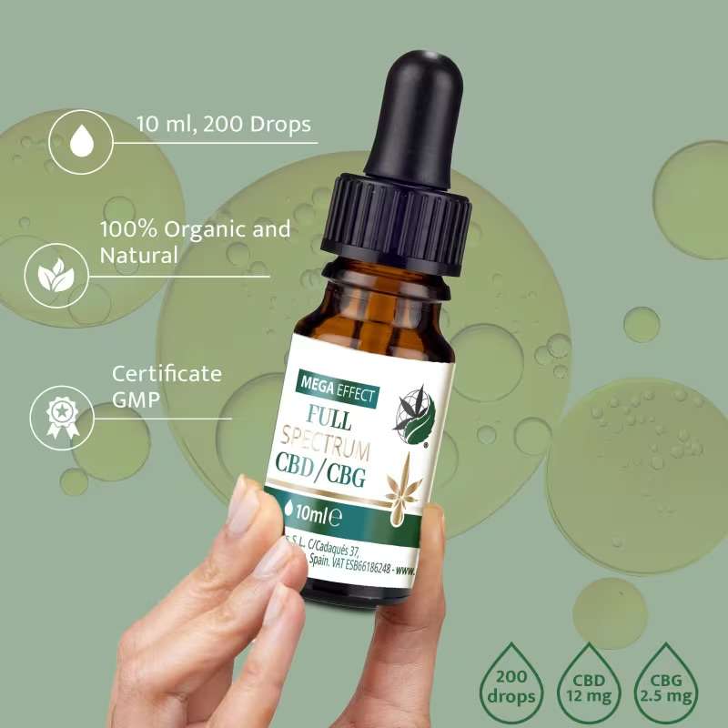 Aceite de Cannabis 25% CBD + 5% CBG – 10ml