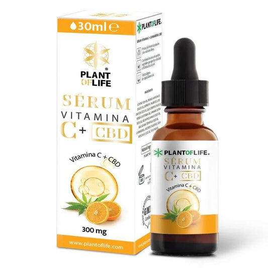 Sérum con Vitamina C y CBD – Cuidado Facial y Corporal (30ml, 300mg CBD)